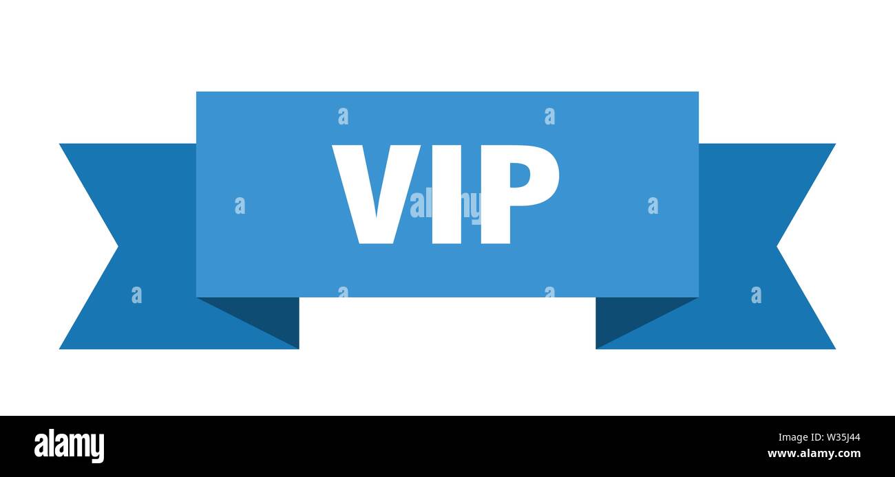 VIP icon blue, isolated on white background Stock Photo - Alamy