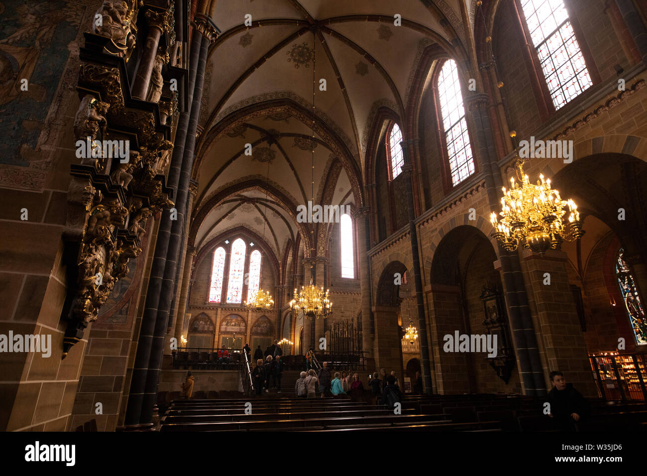 Inside St Peter's Cathedral (St Petri Dom) in Bremen, Germany. Stock Photo