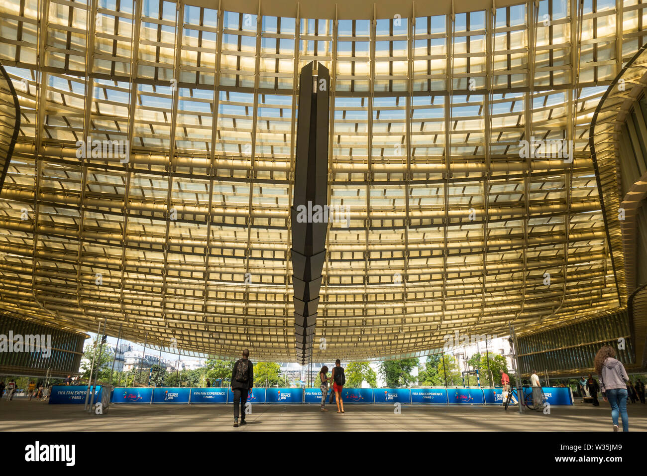 Entrance to the Forum des Halles shopping centre in Les Halles Paris France Stock Photo