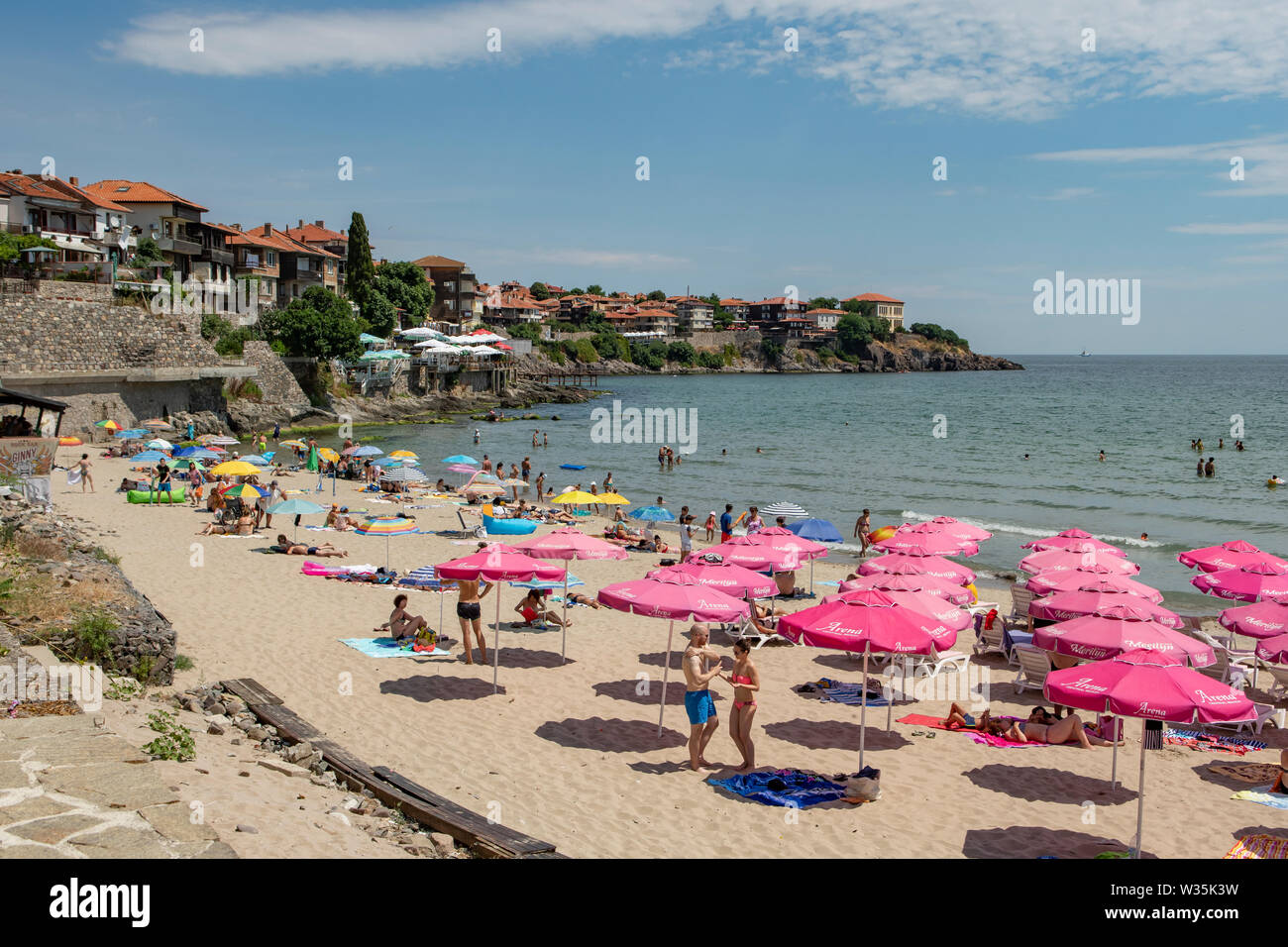 Beach at Sozopol, Bulgaria Stock Photo - Alamy