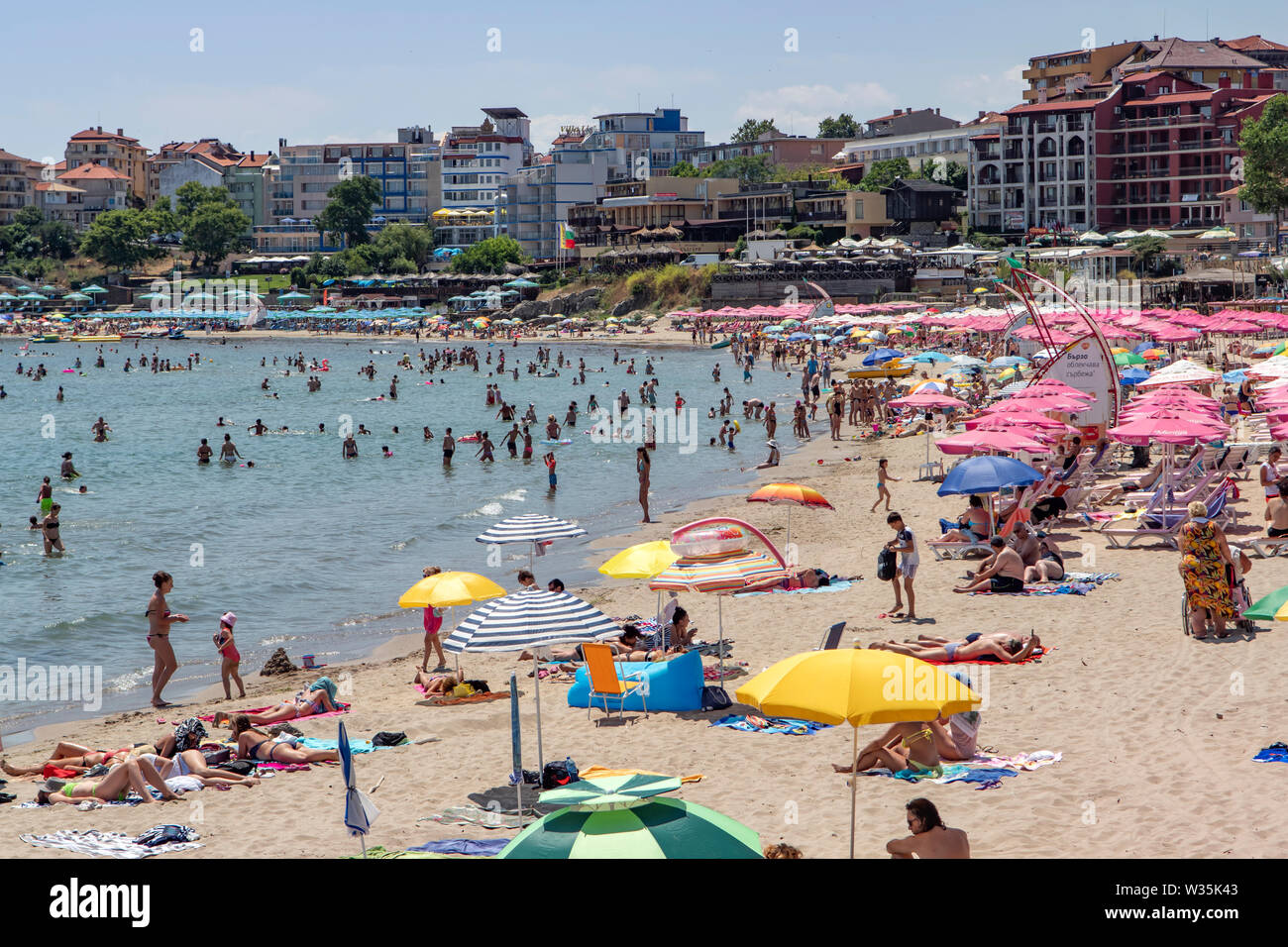 Beach at Sozopol, Bulgaria Stock Photo - Alamy