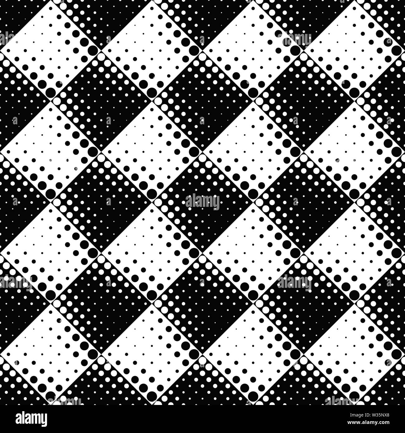 Black and white dot pattern background abstract vector illustration