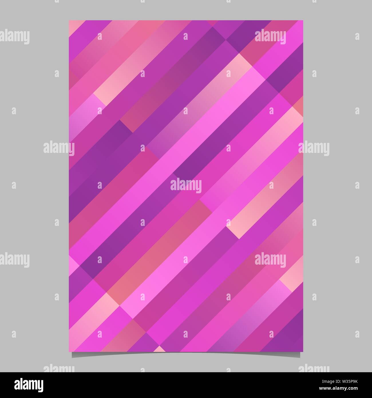 Modern trendy diagonal stripe template - abstract vector brochure ...