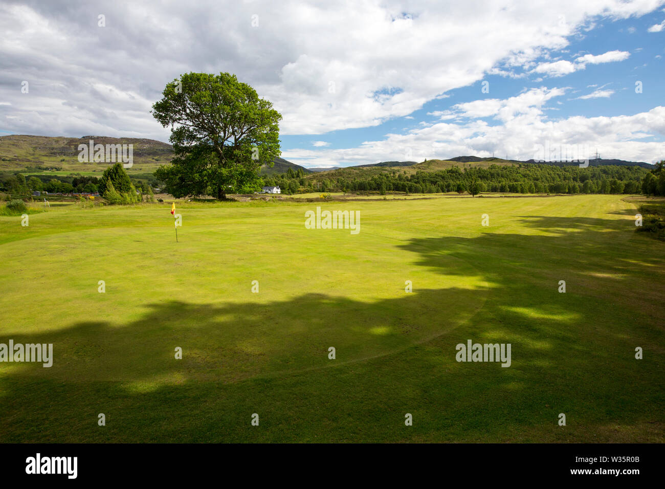 The gold course at Fort Augustus, Scotland, UK. Stock Photo