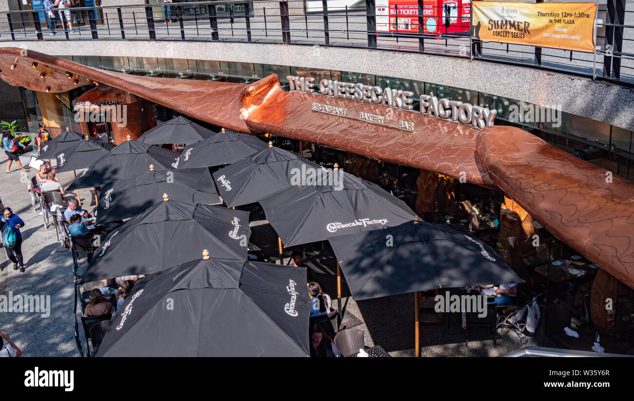 The Cheesecake Factory at John Hancock building in Chicago CHICAGO