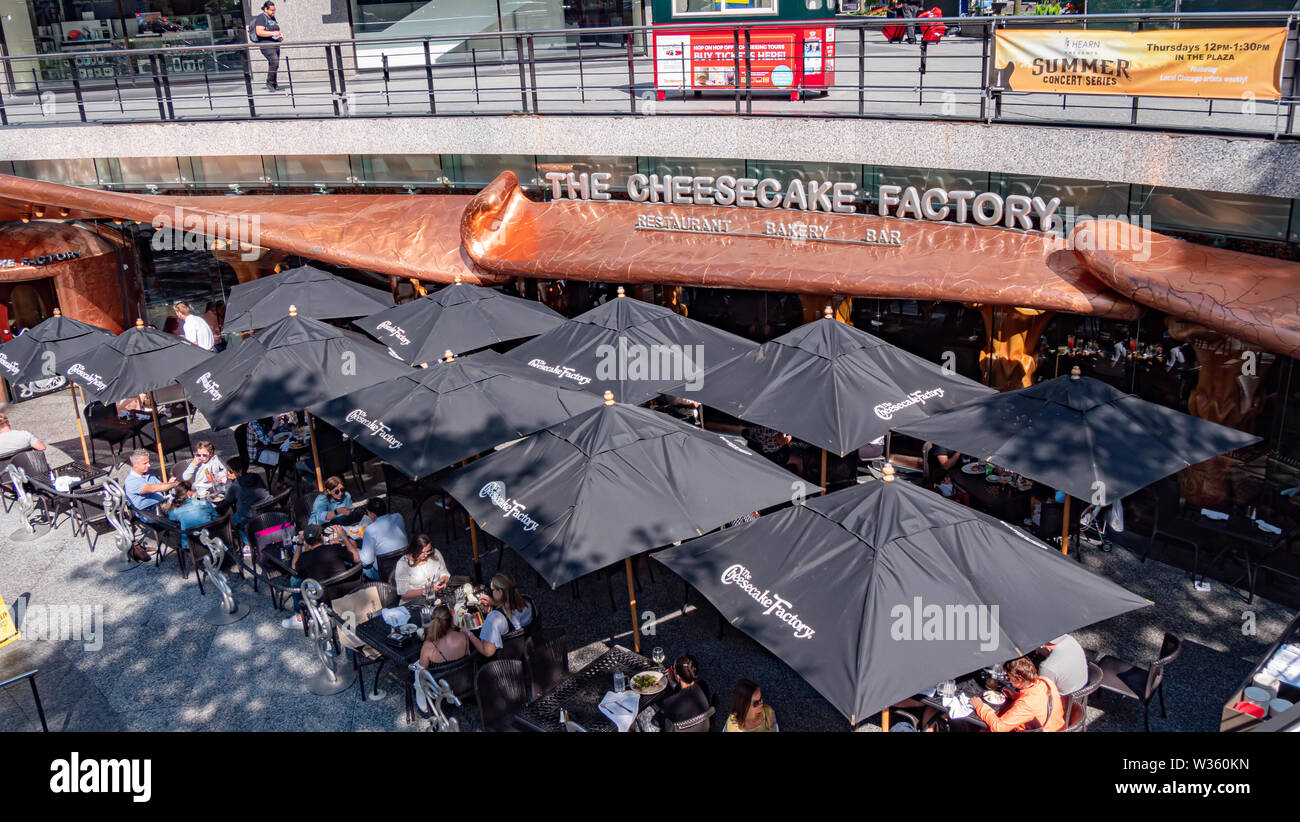 The Cheesecake Factory at John Hancock building in Chicago CHICAGO