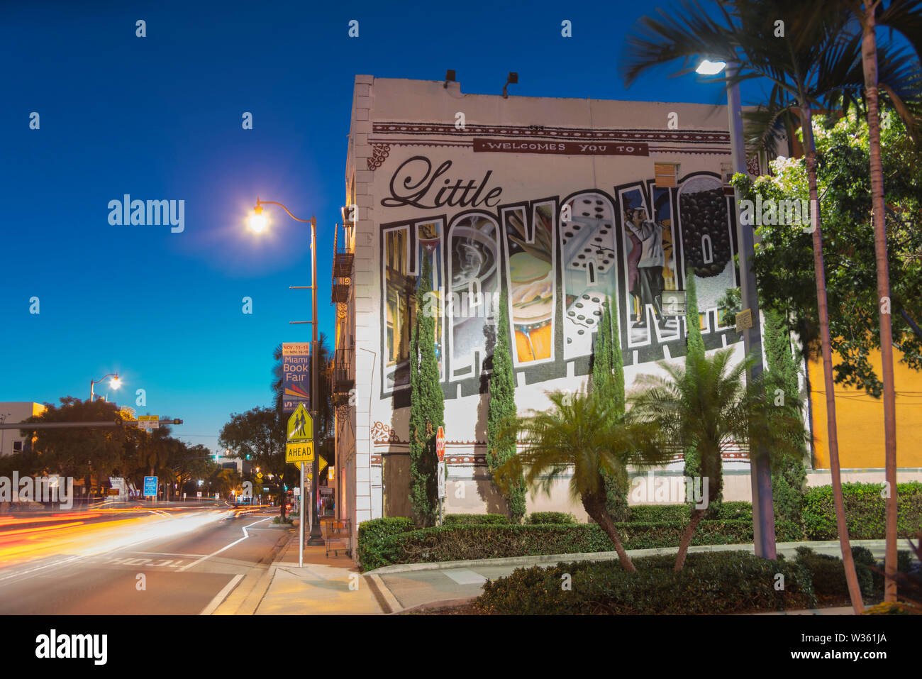 WELCOME TO LITTLE HAVANA SIGN MURAL (©UNATTRIBUTED) EIGHTH STREET ...