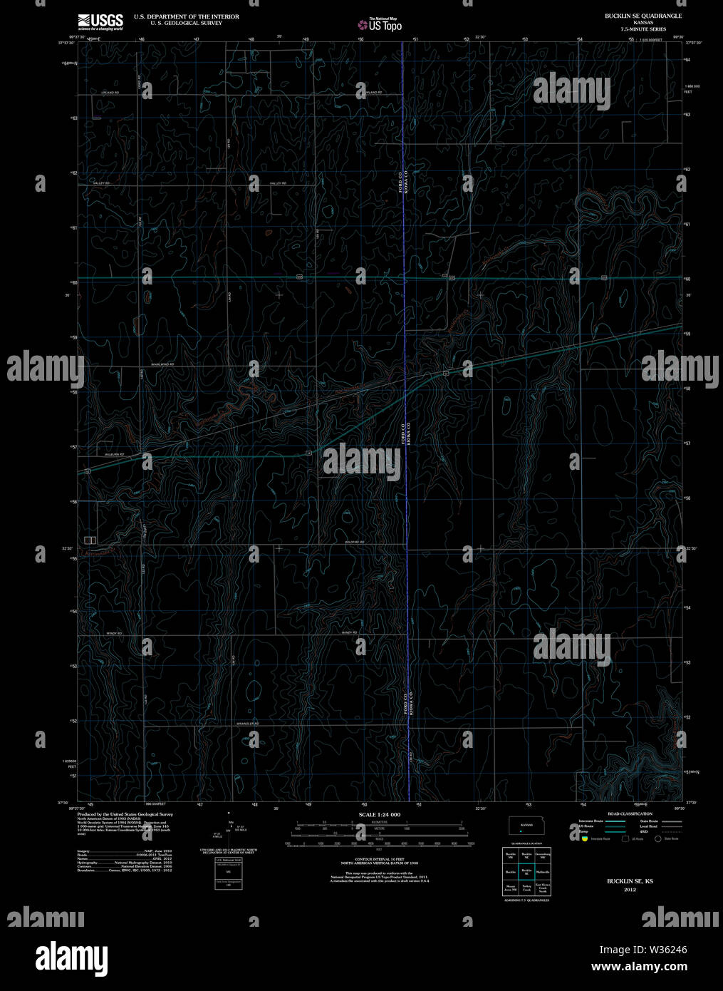 Bucklin kansas map hires stock photography and images Alamy
