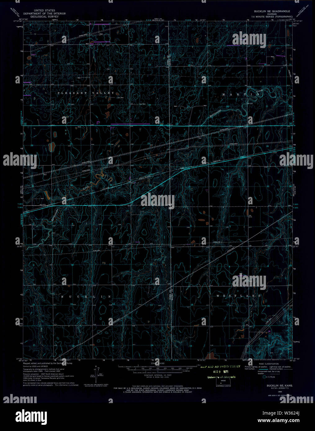 Bucklin kansas map hires stock photography and images Alamy