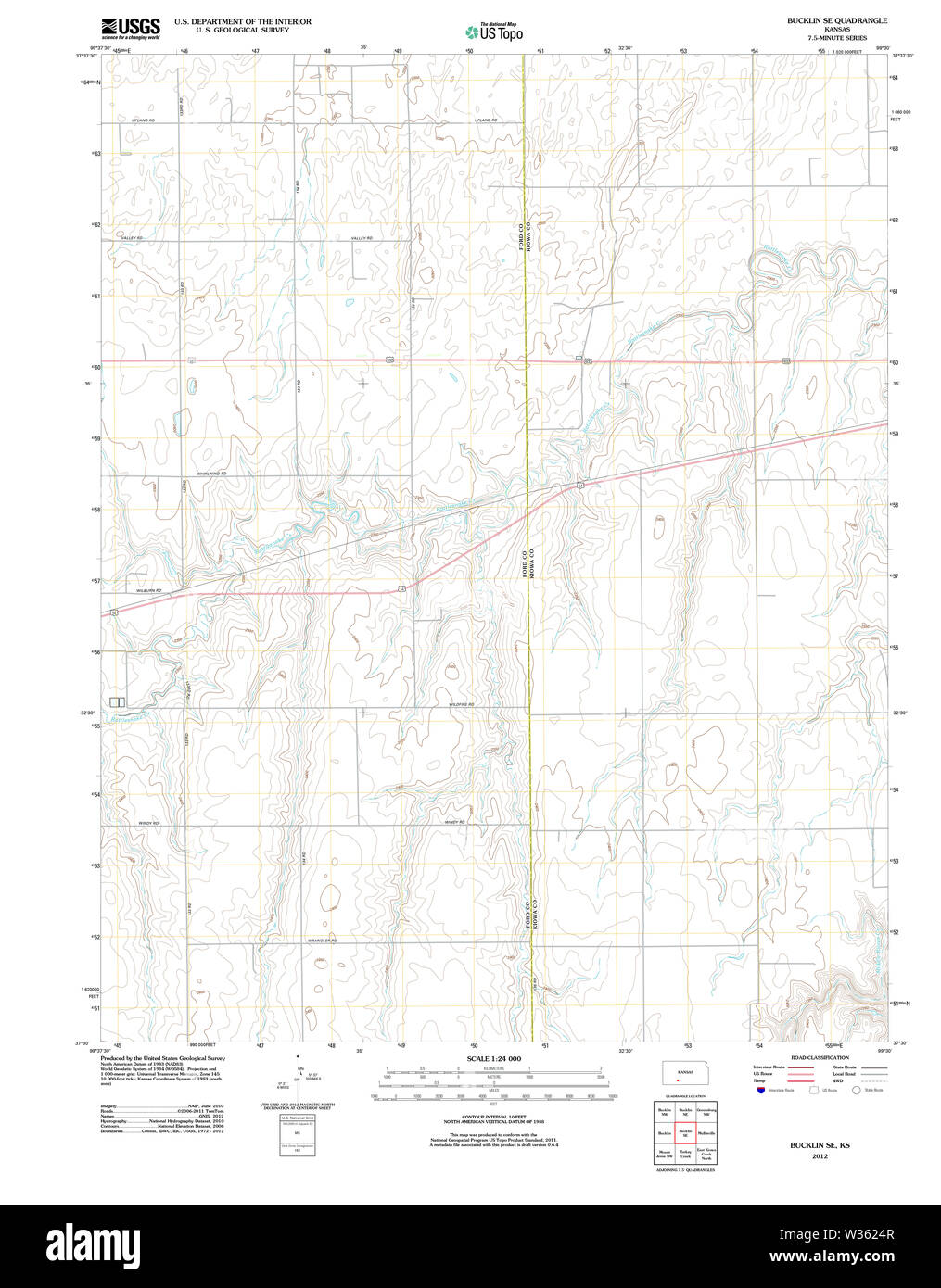 Bucklin kansas map hires stock photography and images Alamy