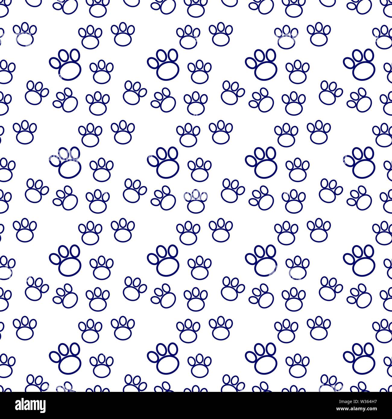 Paw print seamless Stock Vector Image &amp; Art - Alamy
