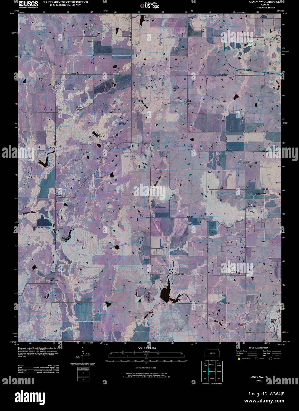 Map of caney hires stock photography and images Alamy