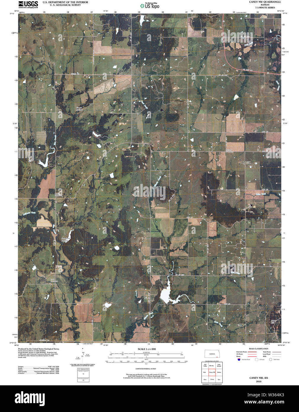 Map of caney hires stock photography and images Alamy