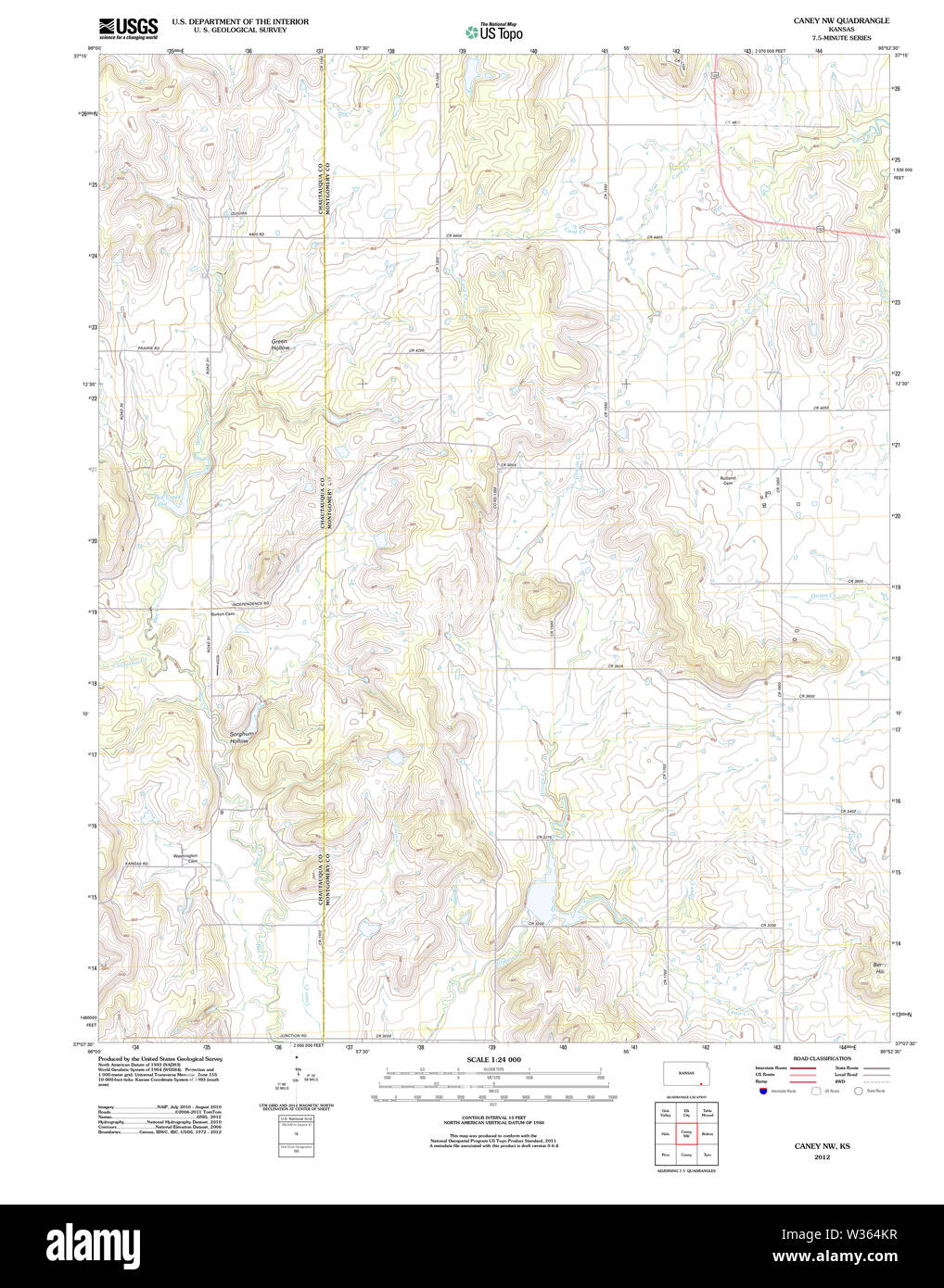 Map of caney hires stock photography and images Alamy