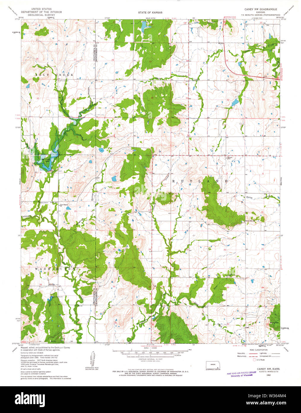 Map of caney hires stock photography and images Alamy