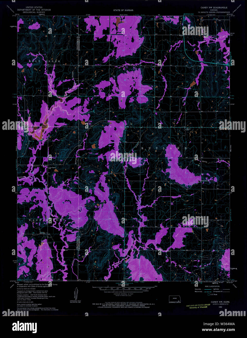 Map of caney hires stock photography and images Alamy