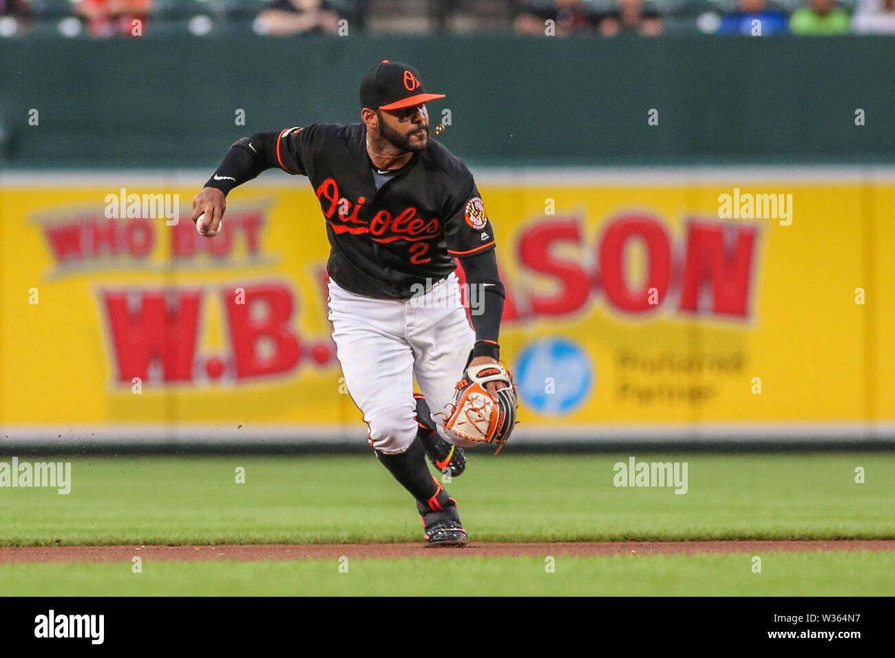 Baltimore Orioles Jonathan Villar Fanatics Authentic Game-Used #2 Orange  Jersey from Spring Training of the