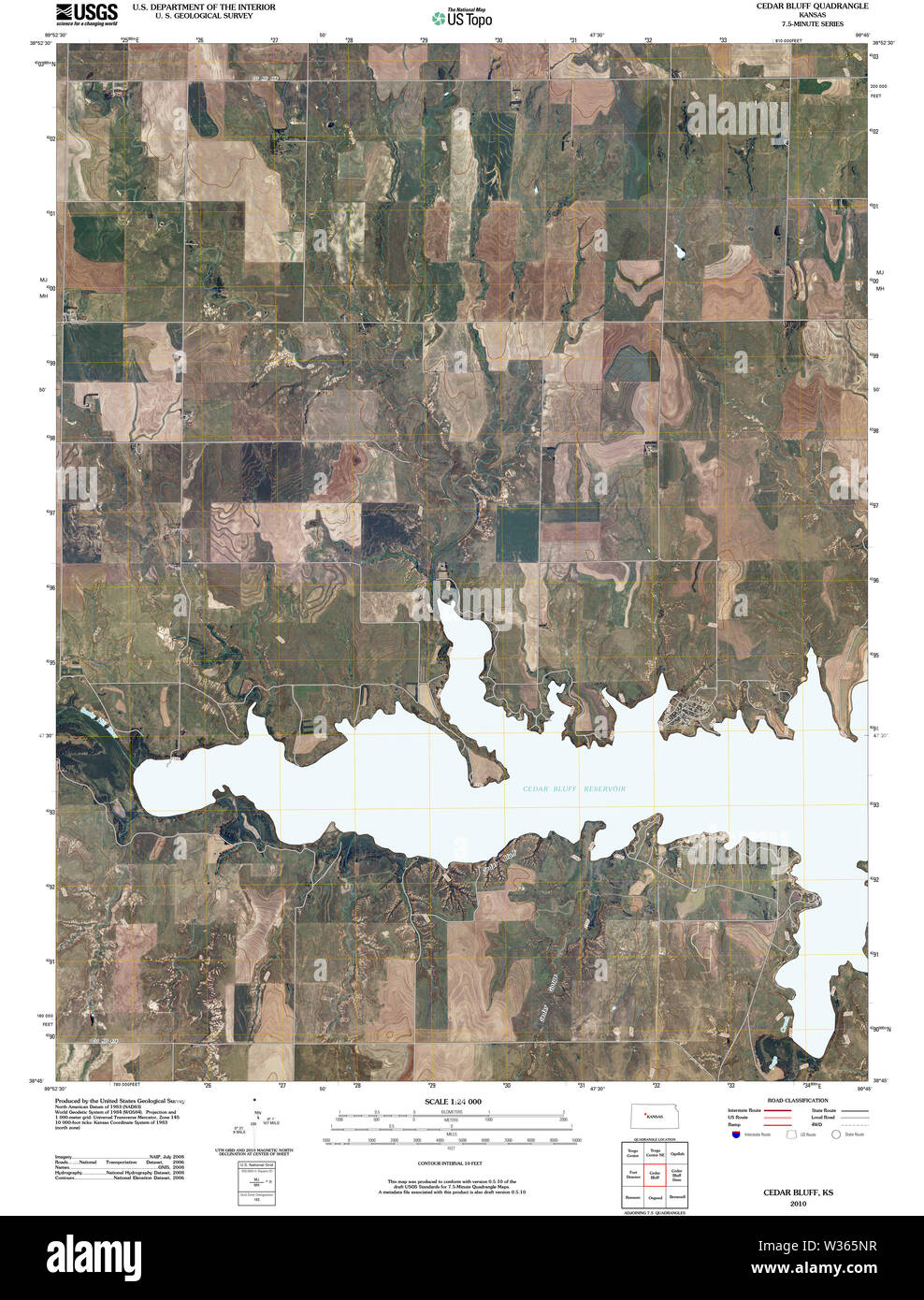 Map of cedar bluff hires stock photography and images Alamy