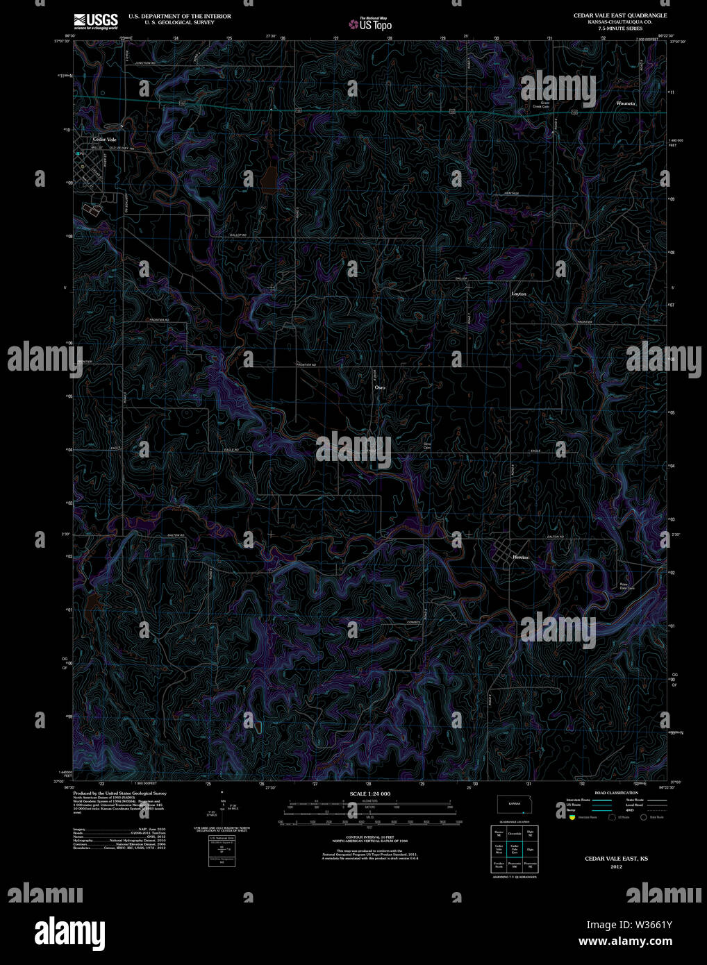 Map of cedar vale hires stock photography and images Alamy