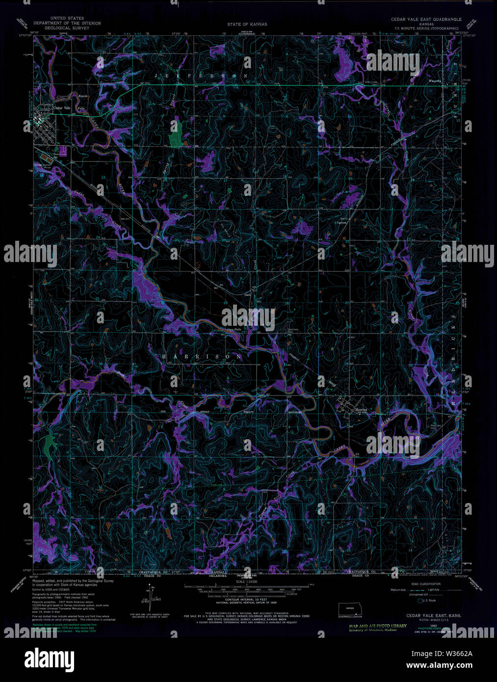 Map of cedar vale hires stock photography and images Alamy