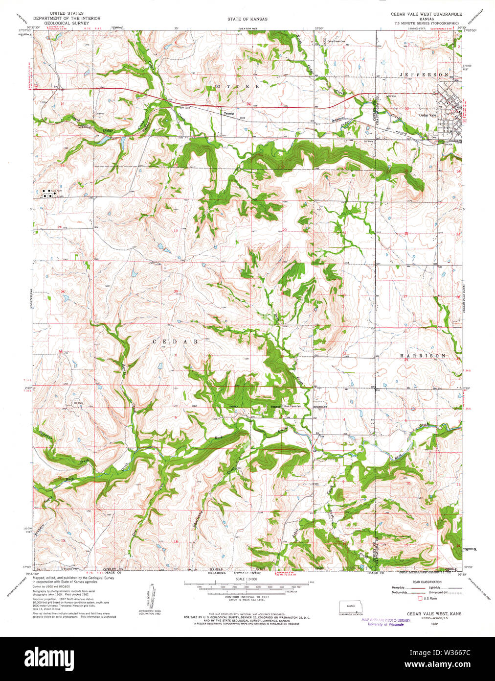 Map of cedar vale hires stock photography and images Alamy