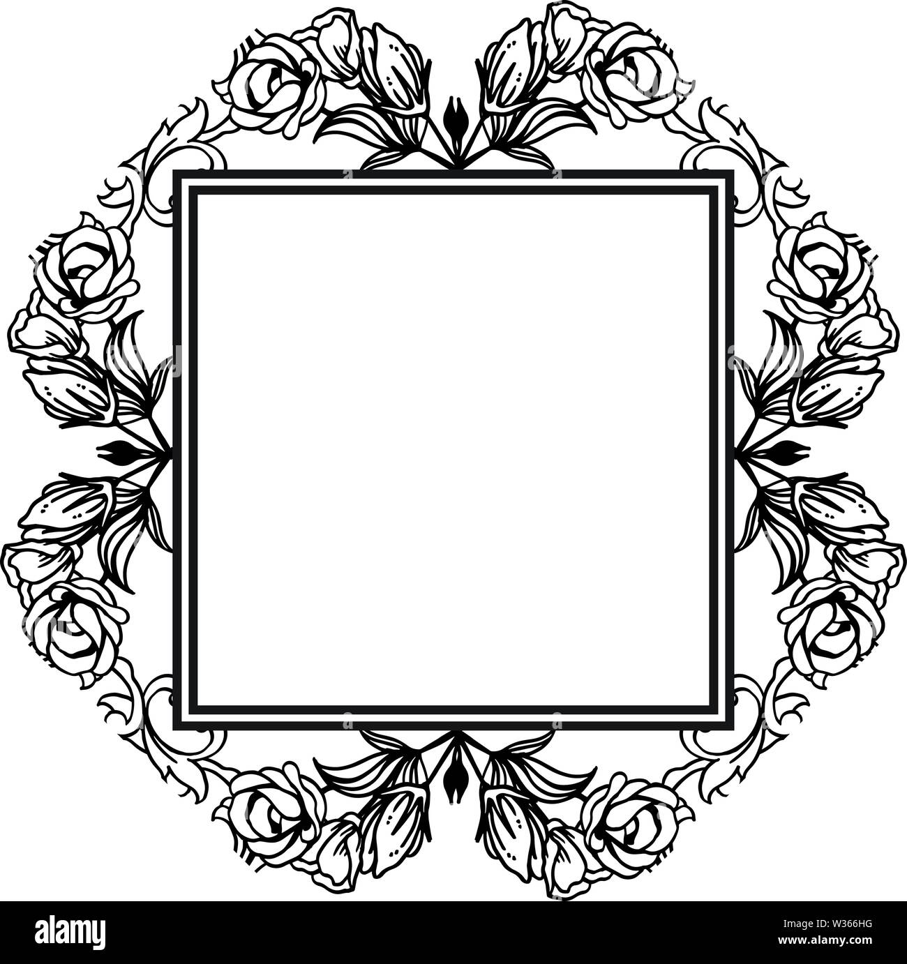 Black And White Wedding Borders And Frames