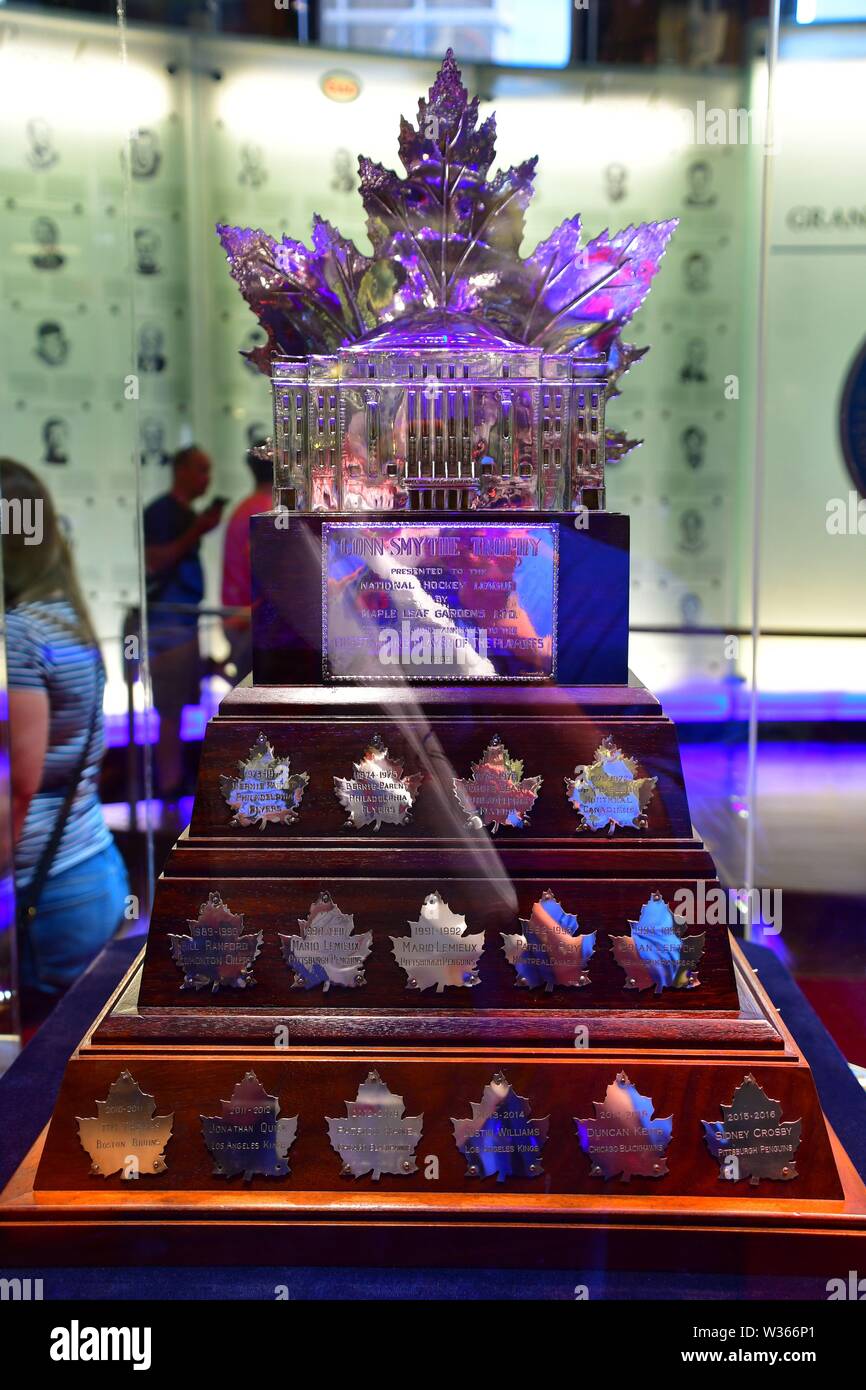 NHL Trophies at the Hockey Hall of Fame in Toronto Stock Photo Alamy
