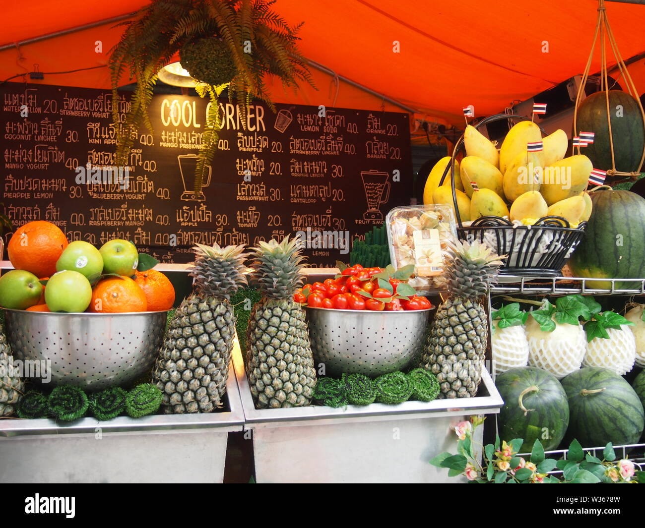 Juice Bar, Bangkok, Thailand Stock Photo Alamy