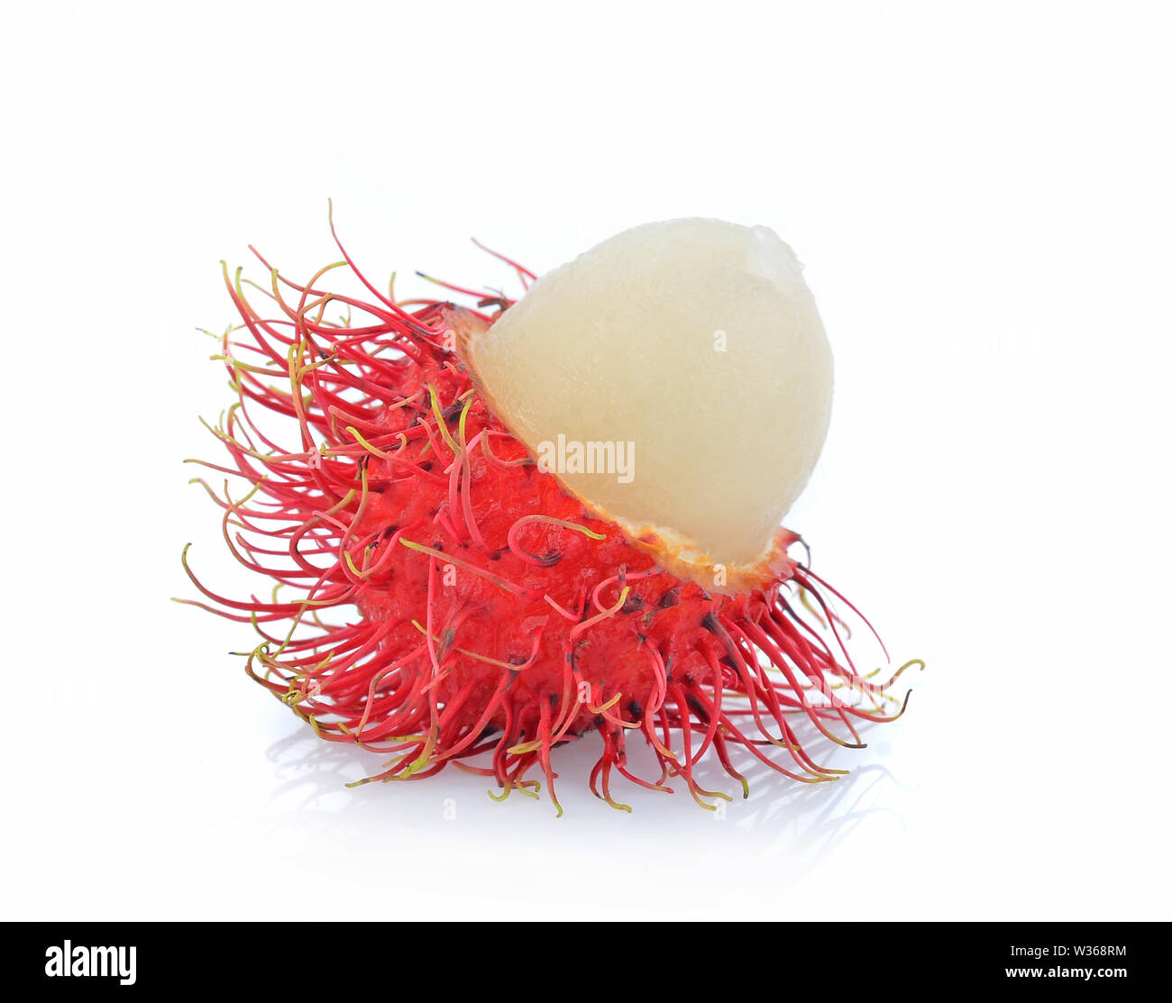 rambutan on white background Stock Photo - Alamy