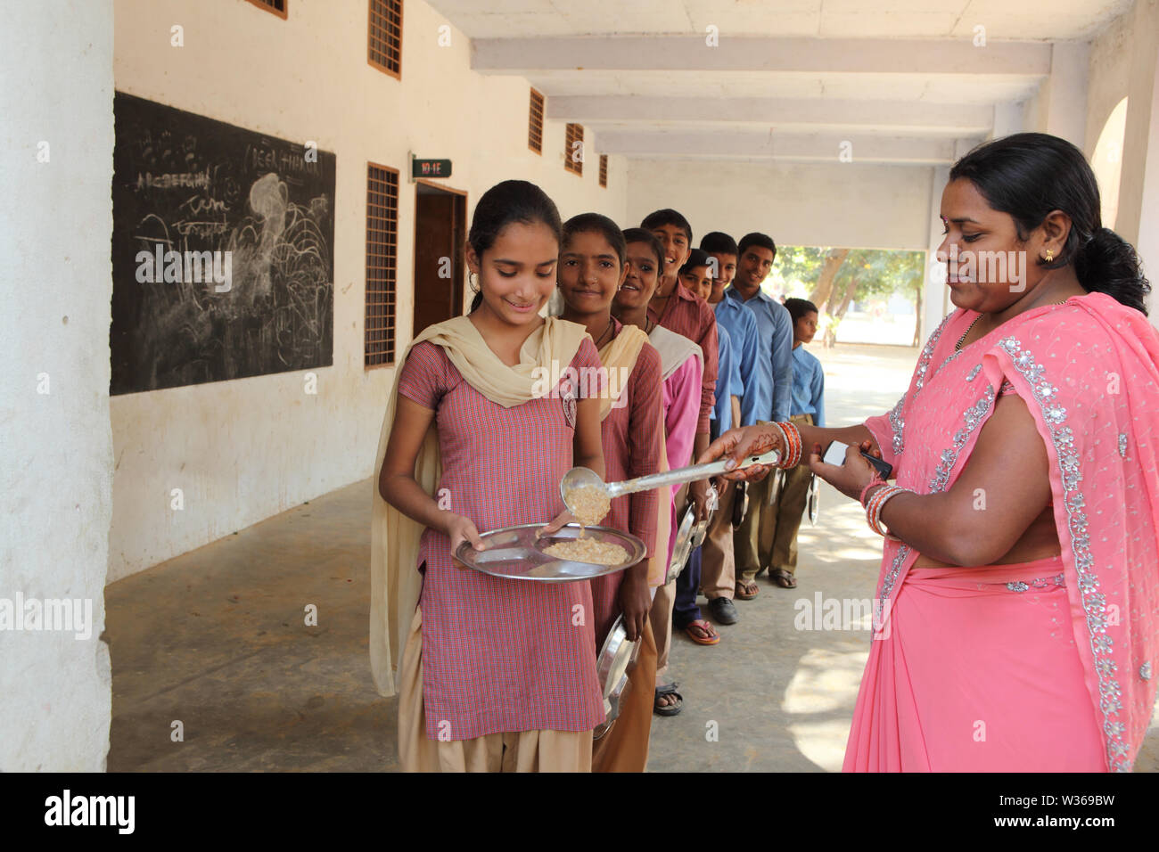 Rural children lunch in school hi-res stock photography and images - Alamy