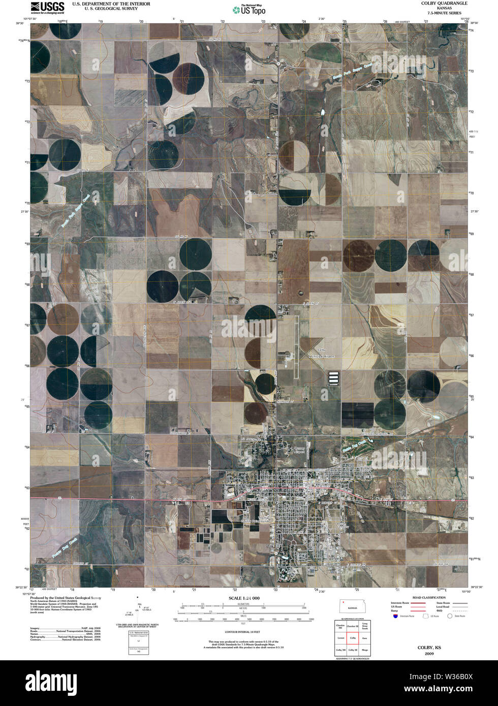 Colby kansas map hi-res stock photography and images - Alamy