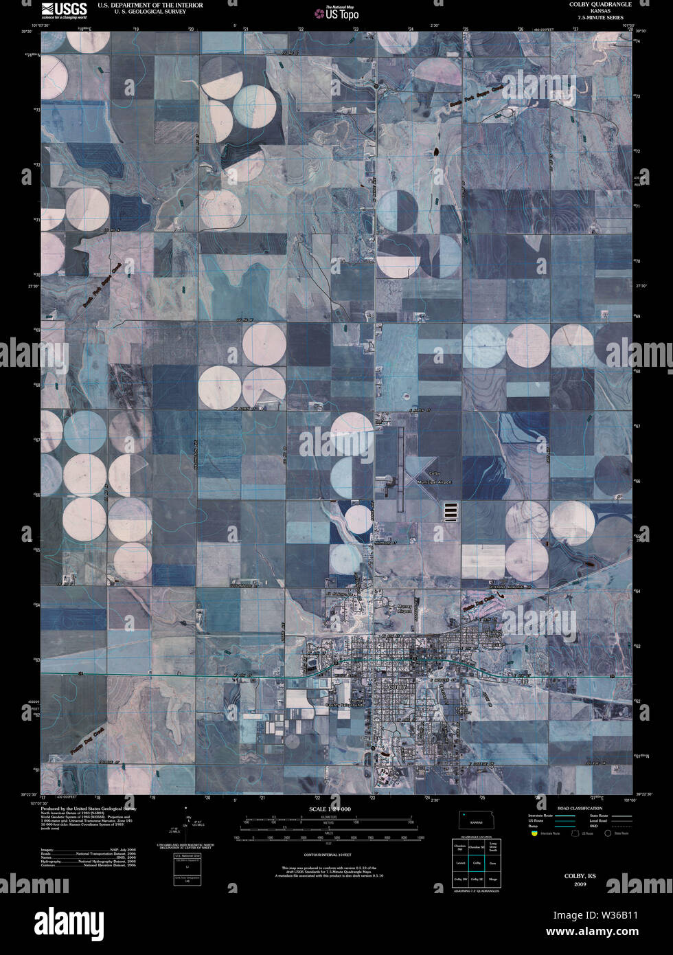 Colby kansas map hi-res stock photography and images - Alamy