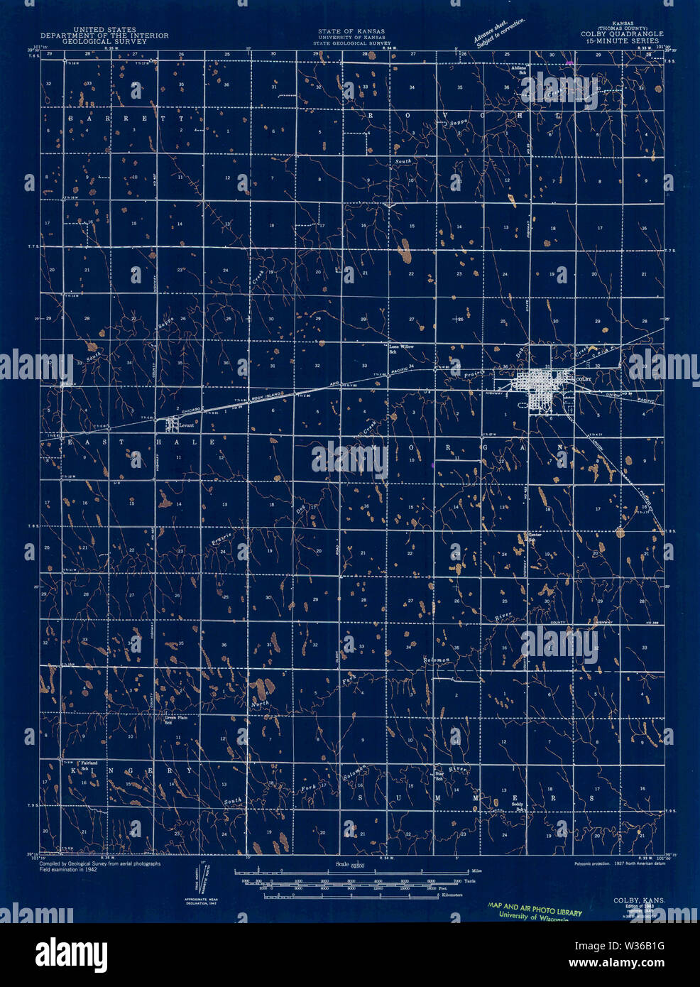 Colby kansas map hi-res stock photography and images - Alamy