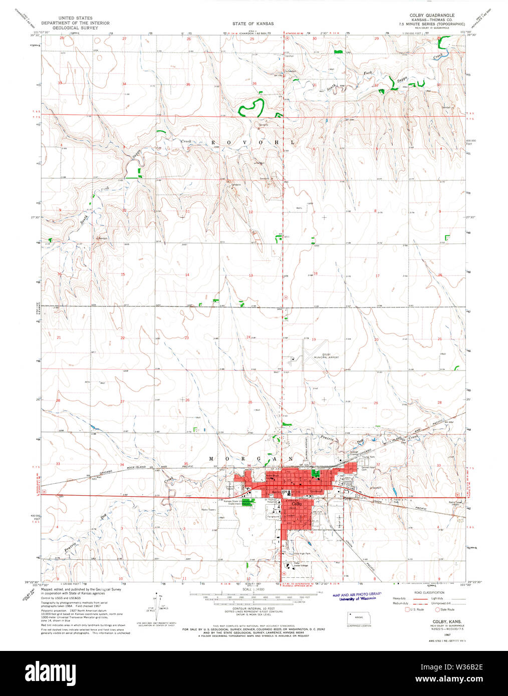 Colby kansas map Cut Out Stock Images & Pictures - Alamy