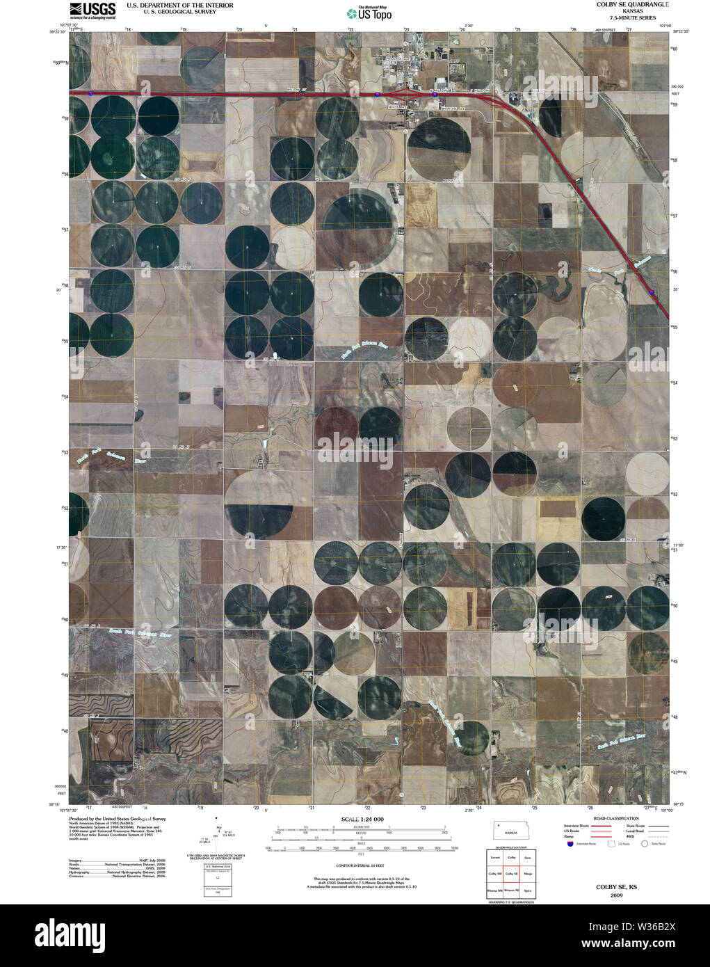 Colby kansas map hi-res stock photography and images - Alamy