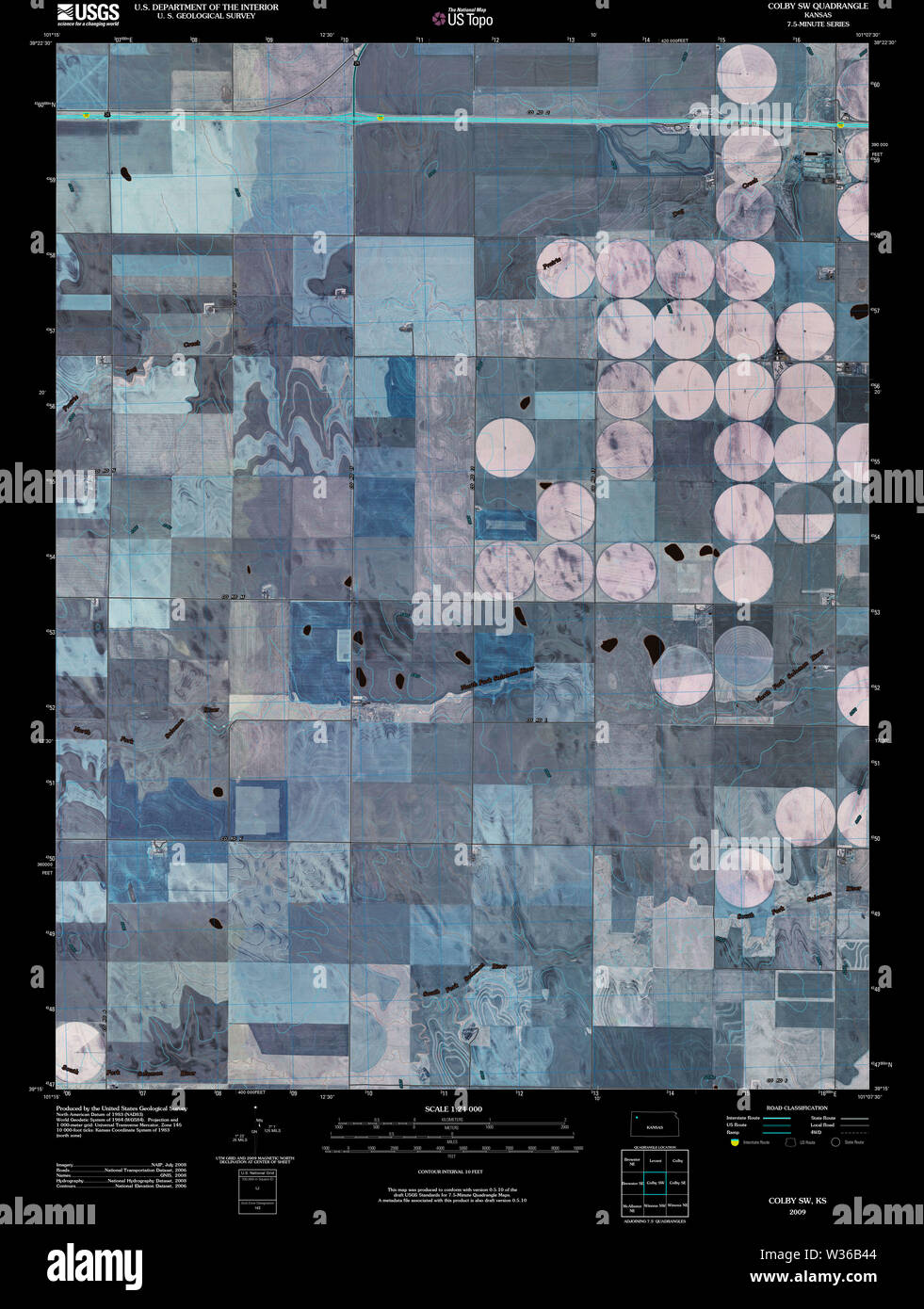 Colby kansas map hi-res stock photography and images - Alamy