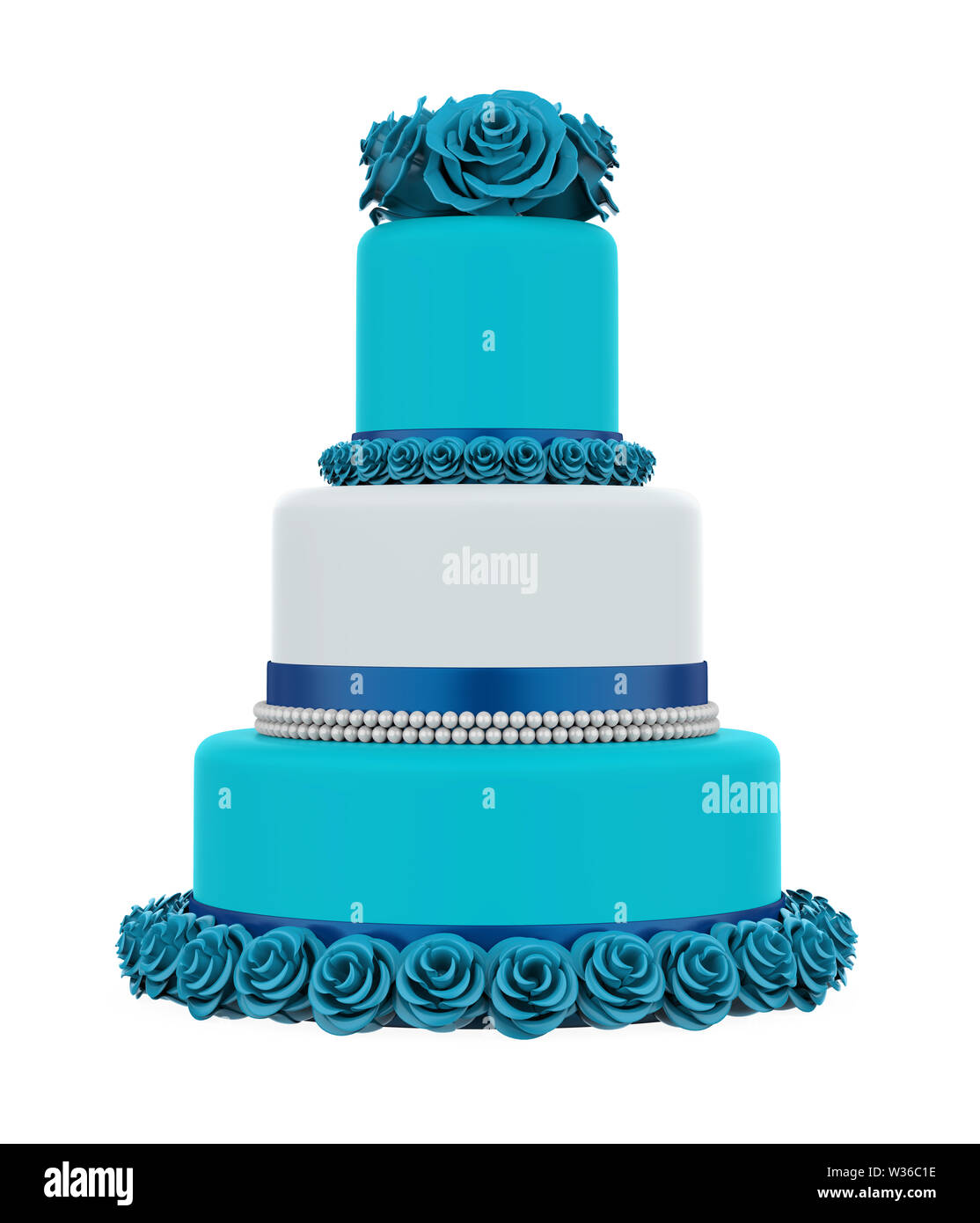 Pink tiered cake Cut Out Stock Images & Pictures Alamy