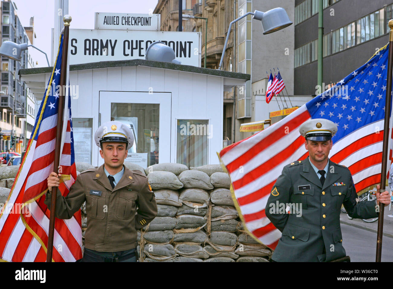 Former Checkpoint Charlie, inner-city border crossing West Berlin to ...