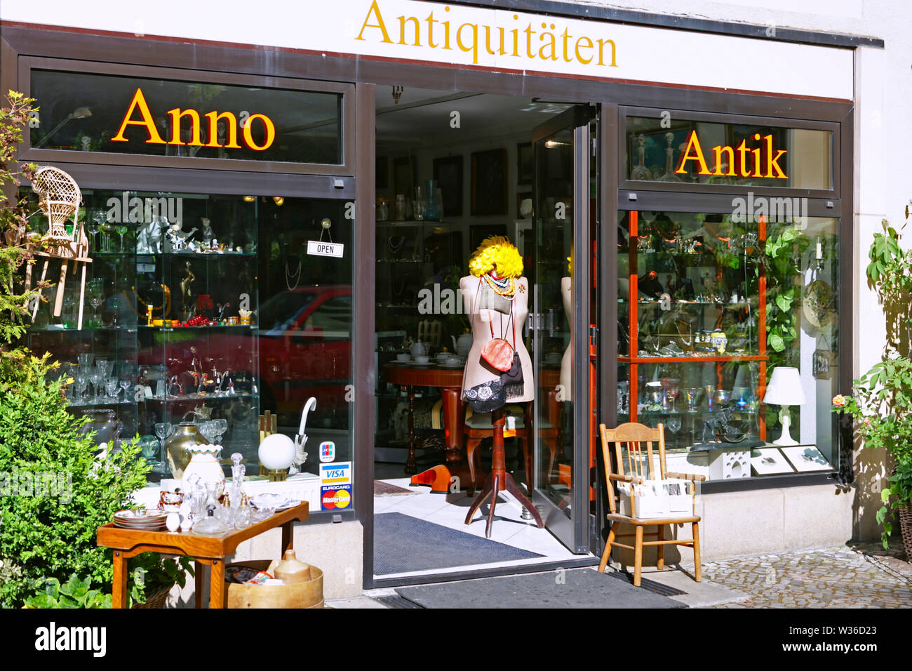 Antique Shop In The Historic District Nikolai Quarter Berlin Germany Europe Stock Photo Alamy