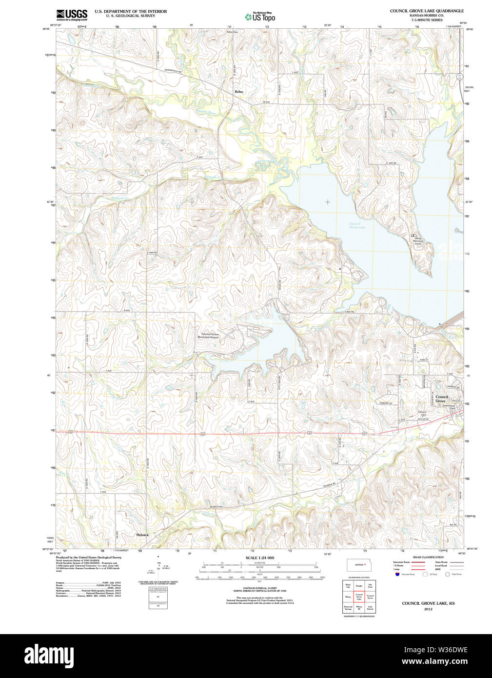 Council grove lake Cut Out Stock Images & Pictures Alamy