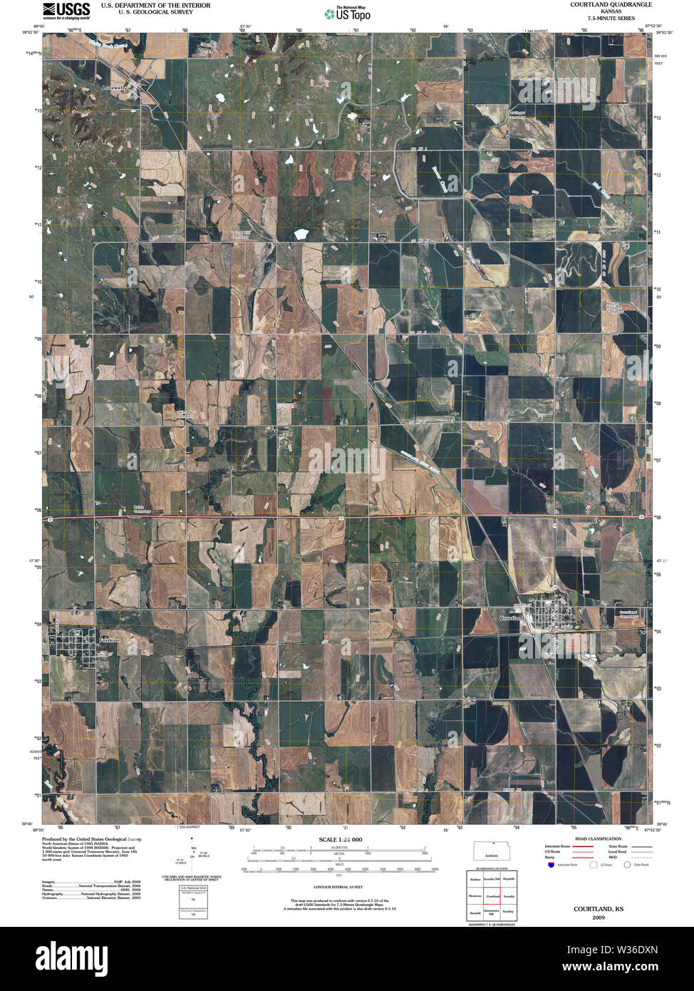 Map of courtland hires stock photography and images Alamy