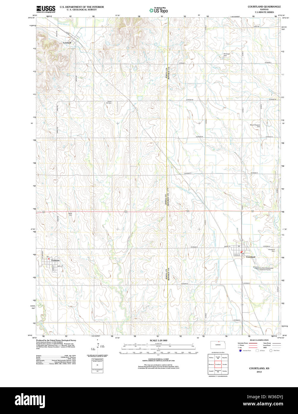 Courtland map hires stock photography and images Alamy