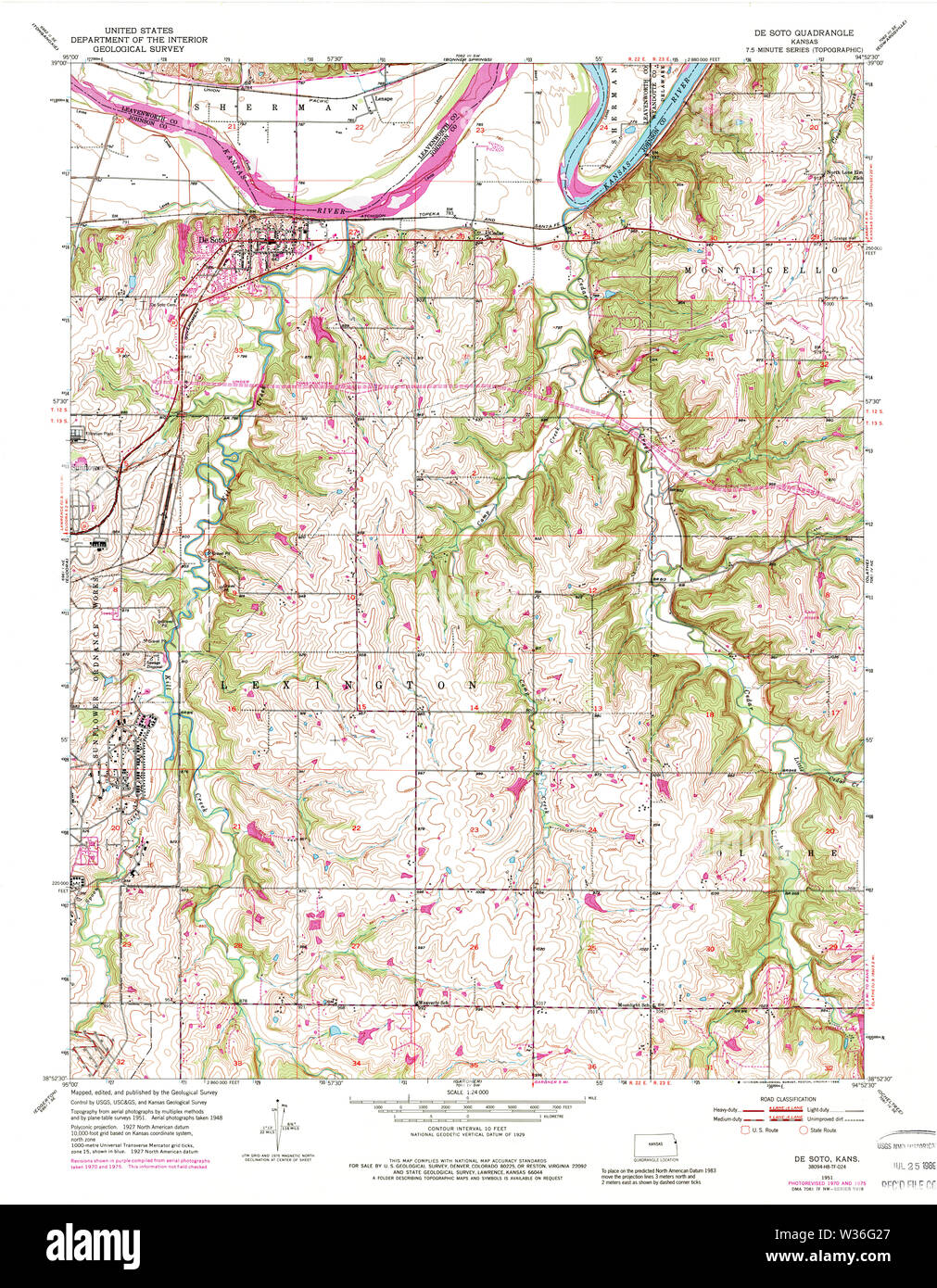 Map of de soto hires stock photography and images Alamy
