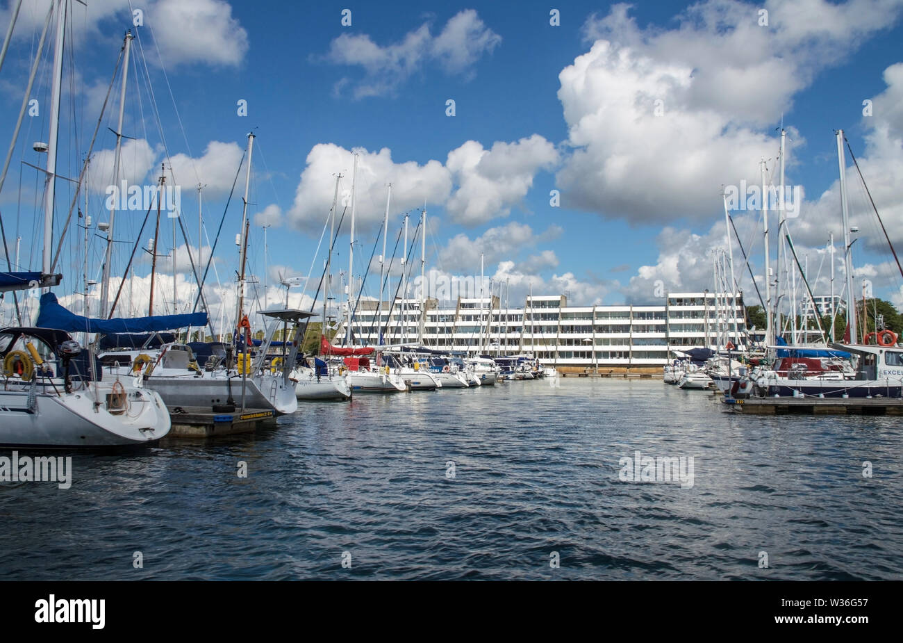 Mayflower Marina, Richmond Walk, Devonport, Plymouth. Yachts berthed in