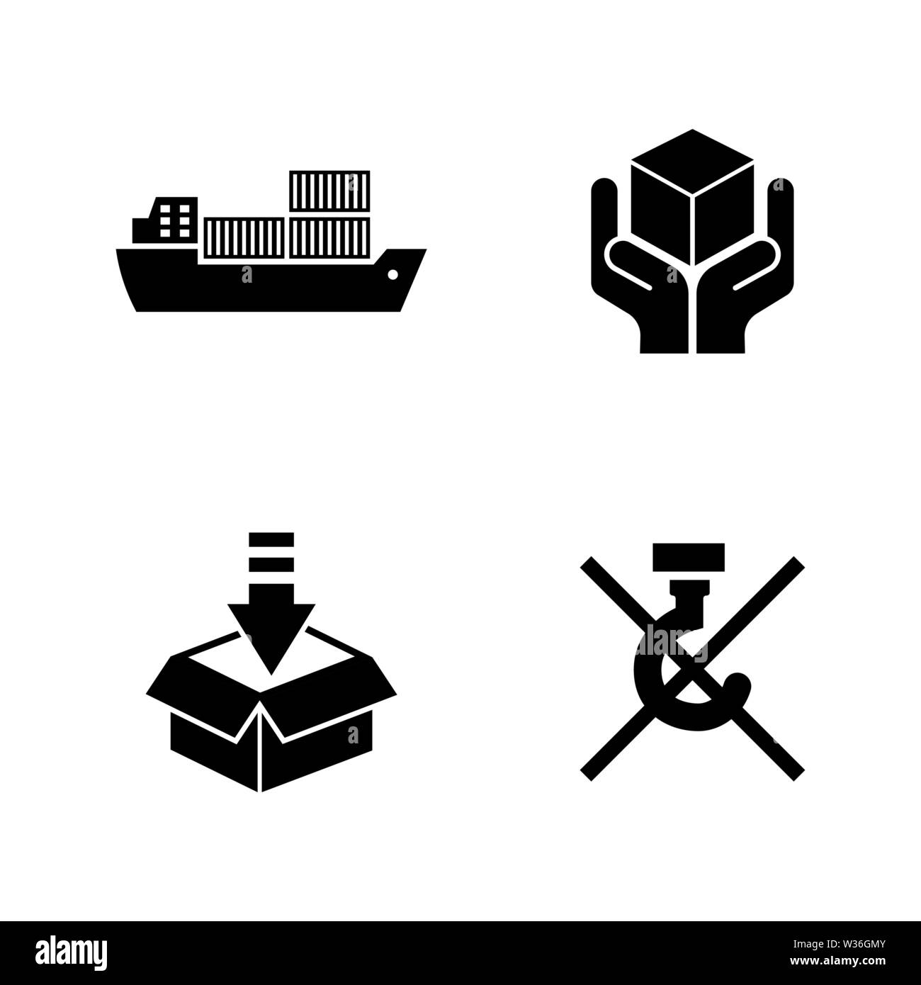 Priority Shipping. Simple Related Vector Icons Set for Video, Mobile ...