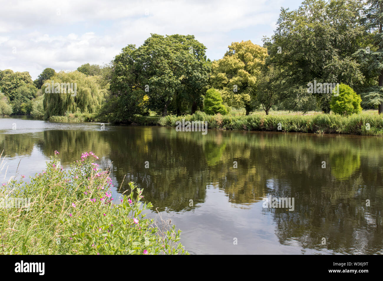 The River Trent at Burton upon Trent Stock Photo Alamy