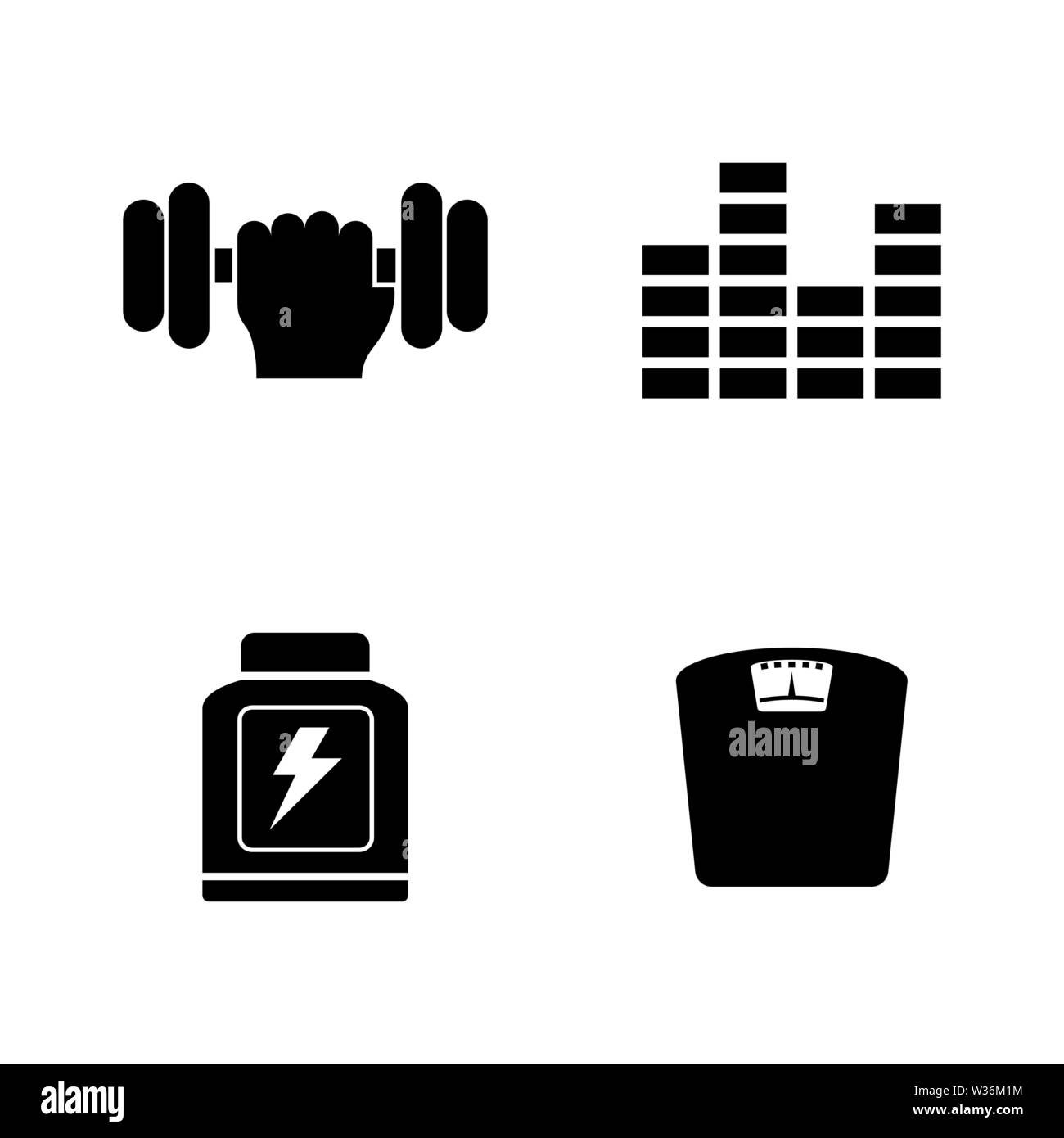 Training. Simple Related Vector Icons Set for Video, Mobile Apps, Web ...