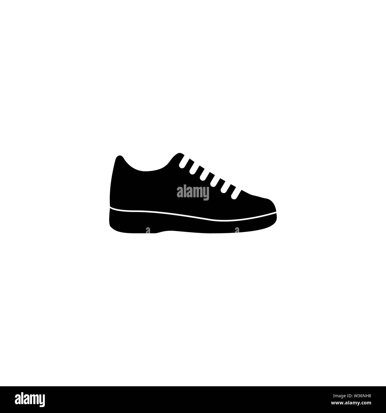 Sneakers vector icon. Simple flat symbol on white background Stock Vector