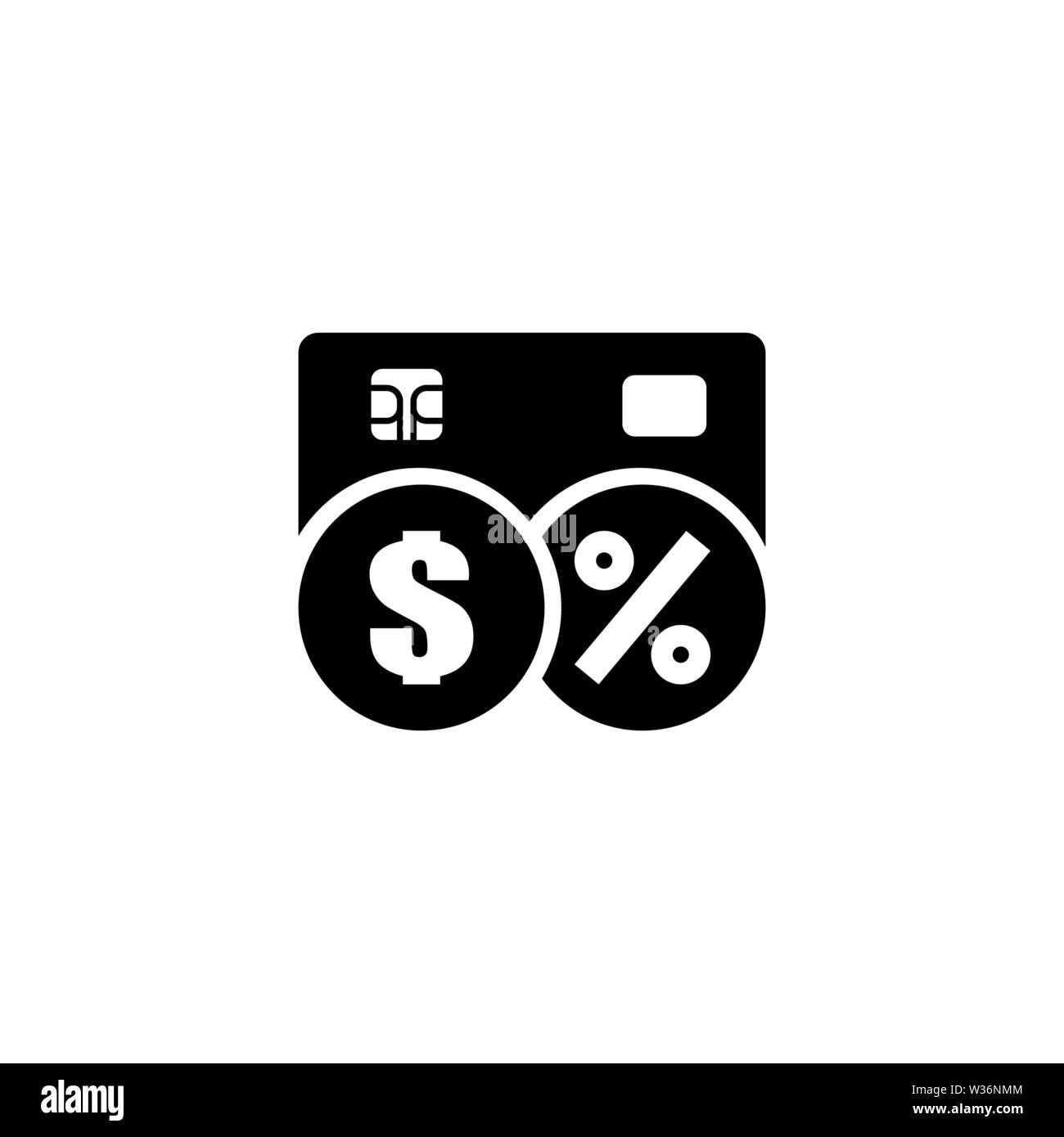 Credit Debit Card International vector icon. Simple flat symbol on white background Stock Vector