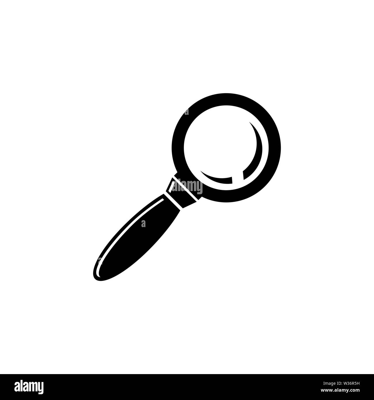 Magnifying Glass, Research Find. Flat Vector Icon illustration. Simple ...